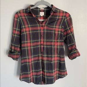 J.Crew Petite light weight flannel